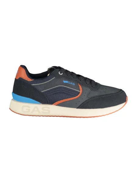 Sneakersy Gas skórzane niebieskie