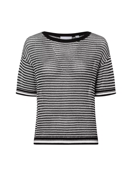 Comma casual identity koszulka z dzianiny Kobiety w 34 czarny