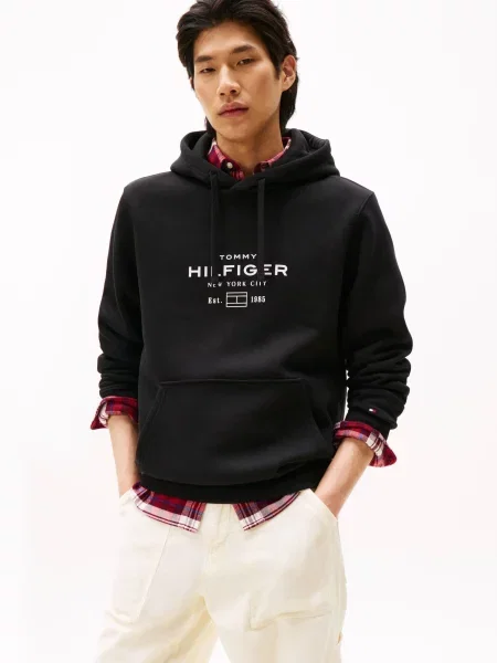 Melegítő felső Tommy Hilfiger fekete