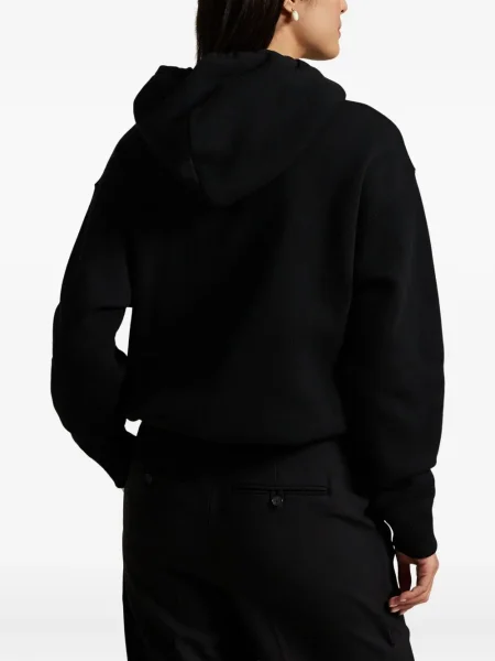 Șapcă Polo Ralph Lauren de mătase cu broderie cu dungi negru