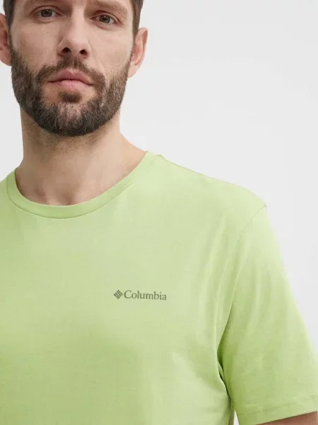 Футболка Columbia North Cascades з принтом зелений