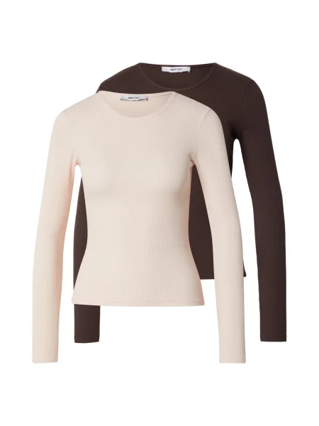 ABOUT YOU Tricou Insa maro închis roz