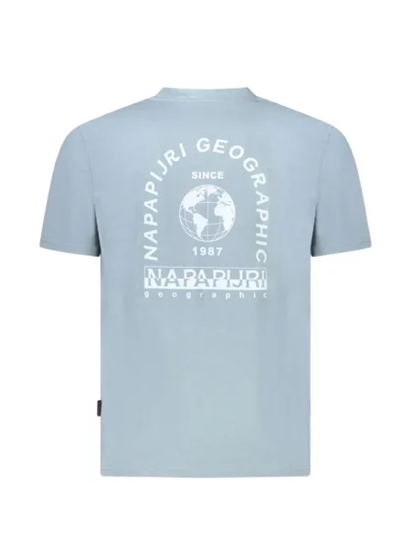 Tricou Napapijri cu imagine albastru