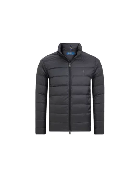 Kurtka pikowana w kroju regular fit z wyhaftowanym logo Polo Ralph Lauren czarna