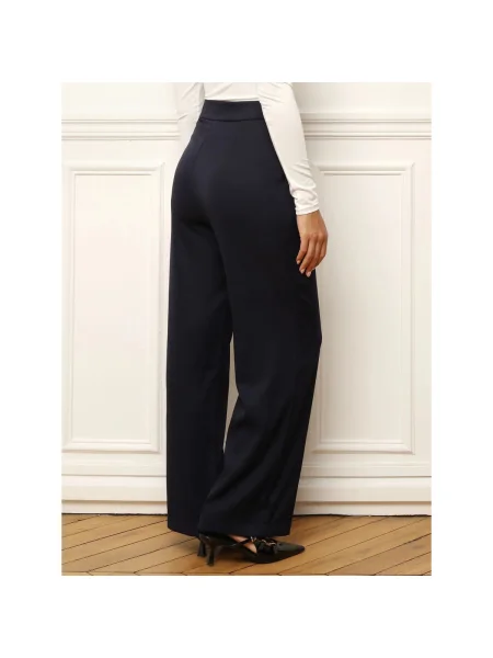Pantaloni La Modeuse albastru