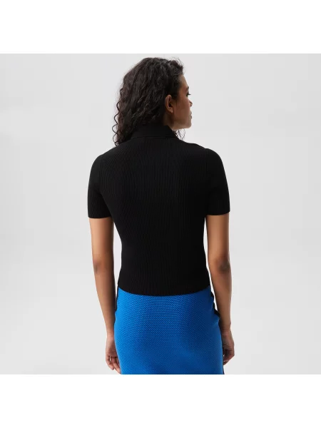 Lacoste Koszulka Polo Z Dzianiny Zapinanej Na Lacoste czarna