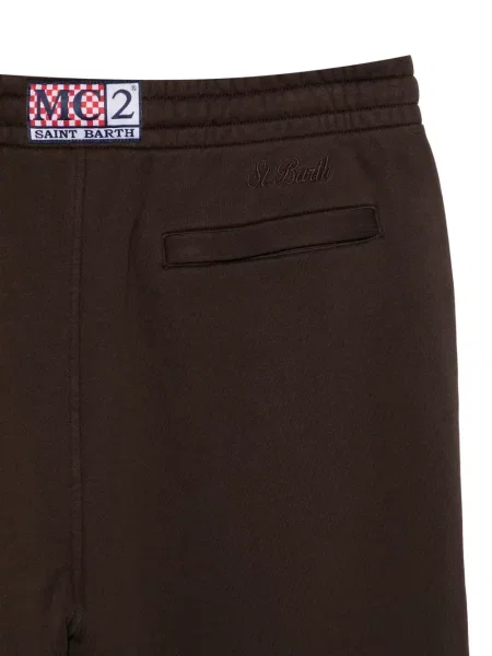 Pantaloni Mc2 Saint Barth alergare cu cordon maro