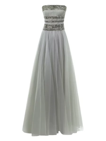 Rochie Gemy Maalouf din tul gri