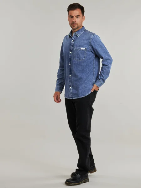 Casual košeľa Calvin Klein Jeans modrá