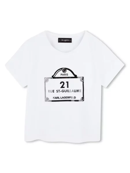 Koszulka dziecięca Karl Lagerfeld biała