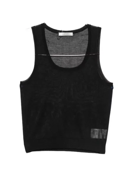 Top Ivory Paris tricotate negru