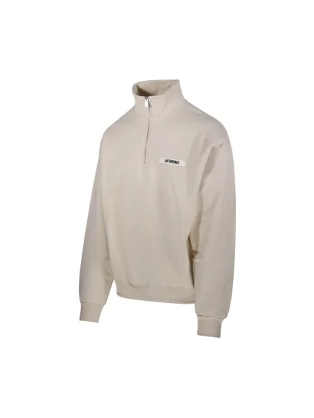 Bluza Jacquemus z kołnierzem beżowa