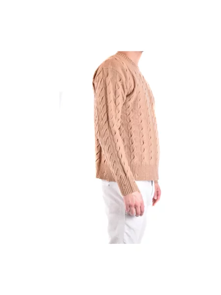 Sweter Laneus z kaszmiru brązowy