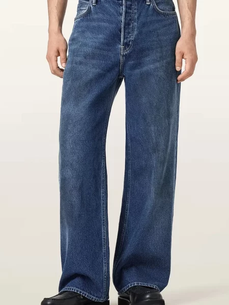 AllSaints ravne kavbojke LENNY modra