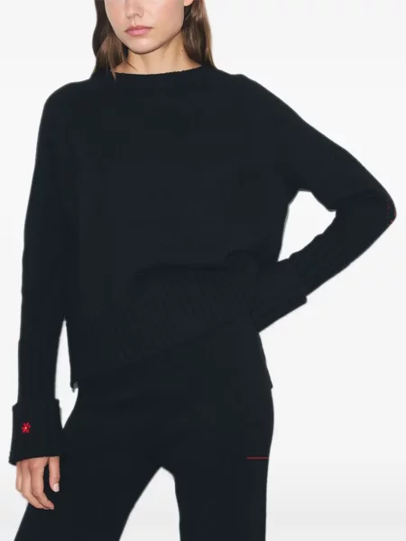 Vlněný svetr Tory Burch černý