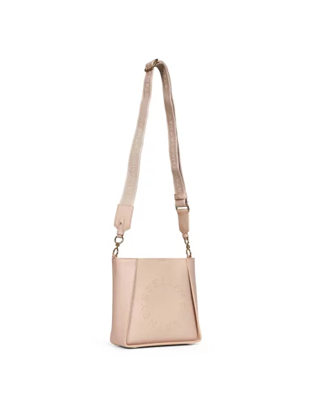 Torebka crossbody Stella Mccartney z logo różowa