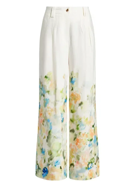 Pantaloni Aje alb