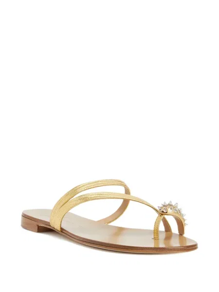 Sandale Giuseppe Zanotti cu tepi auriu