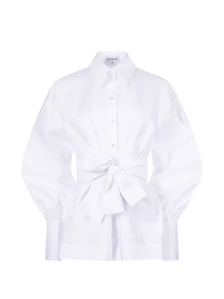 Košulja Mia Peculiar s balon rukavima bijela