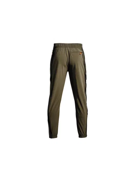 Spodnie dresowe Under Armour RUSH WOVEN TEAR AWAY zielone