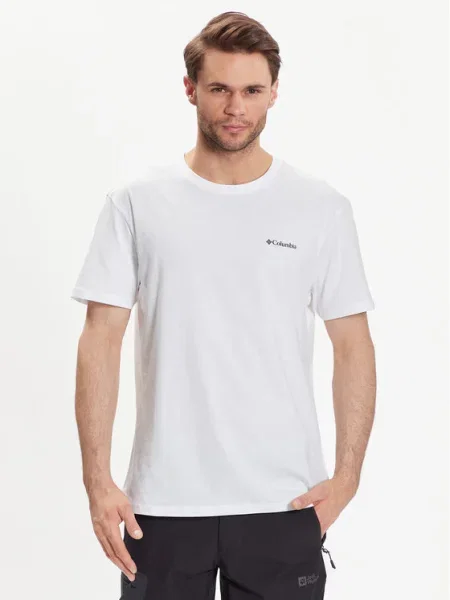 Columbia Tricou Basic Logo alb