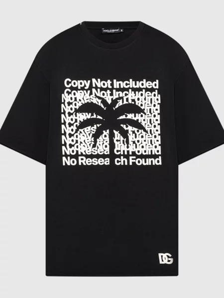Футболка Dolce&gabbana с принтом черная