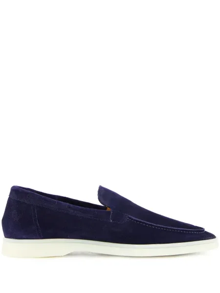 Pantofi loafer Aurélien din piele de căprioară albastru