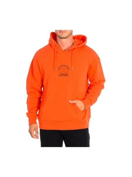 Bluza z kapturem La Martina pomarańczowa