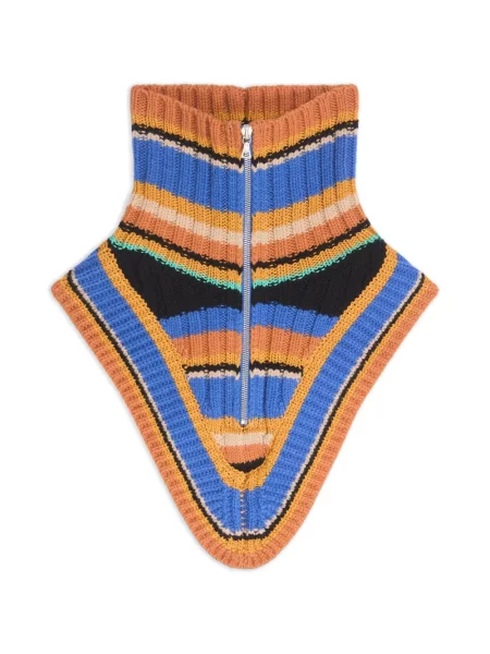 Gulerat fular Dries Van Noten de lână albastru