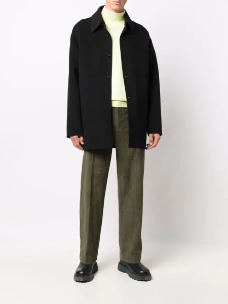 Kelnės Helmut Lang kordinis velvetas žalia