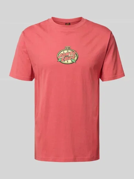 T-shirt z nadrukiem z logo i okrągłym dekoltem Santa Cruz