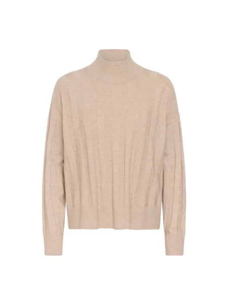 Sweter z golfem Inwear do golfa beżowy