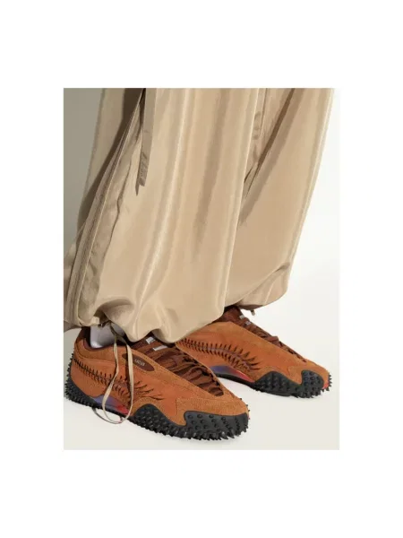 Sneakersy Puma zamszowe brązowe