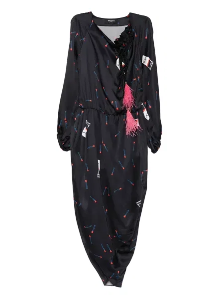 Rochie midi Rochas până la genunchi de costum negru