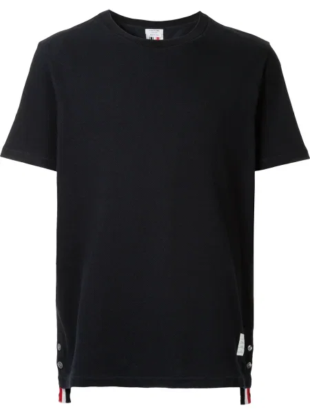 Tricou Thom Browne cu dungi albastru
