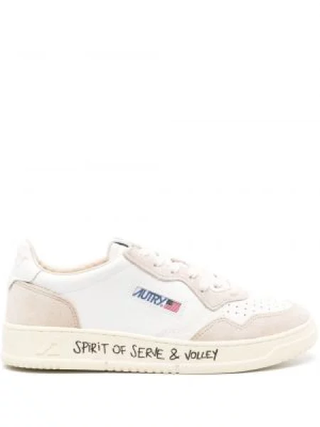 Sneakerși Autry din piele alb