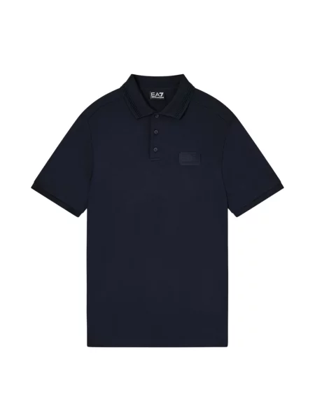 Koszulka polo Emporio Armani Ea7 z dżerseju granatowa