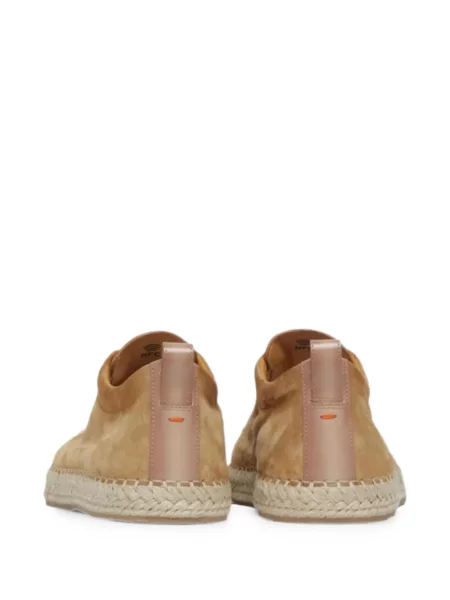 Espadrile Santoni din piele de căprioară