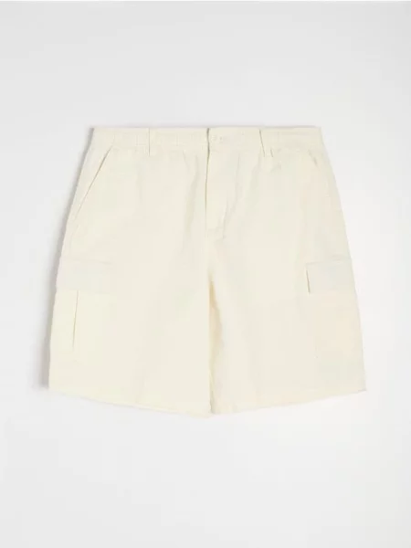 Sinsay cargo kraťasy krémová
