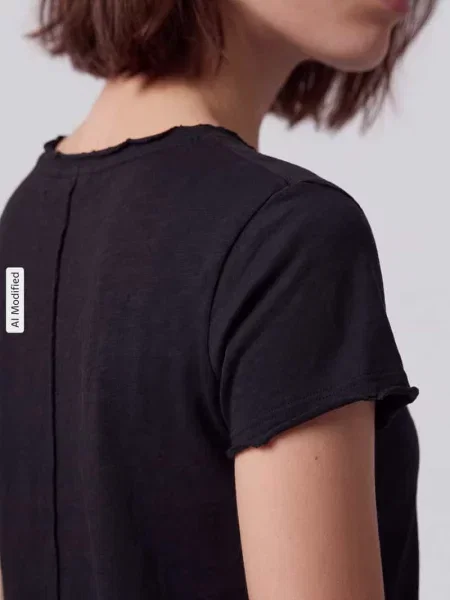 T-shirt o kroju boxy fit z czystej bawełny Marc O'polo Denim czarna