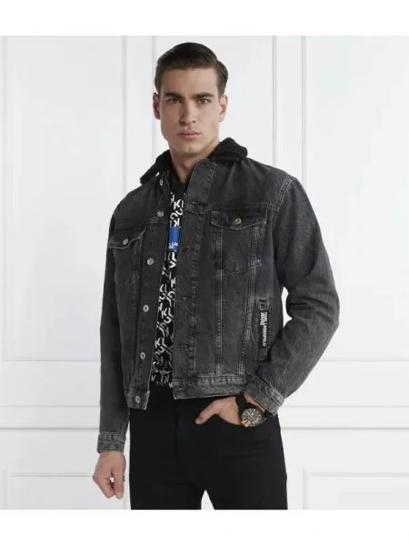 Karl Lagerfeld Jeans Geacă de blug gri