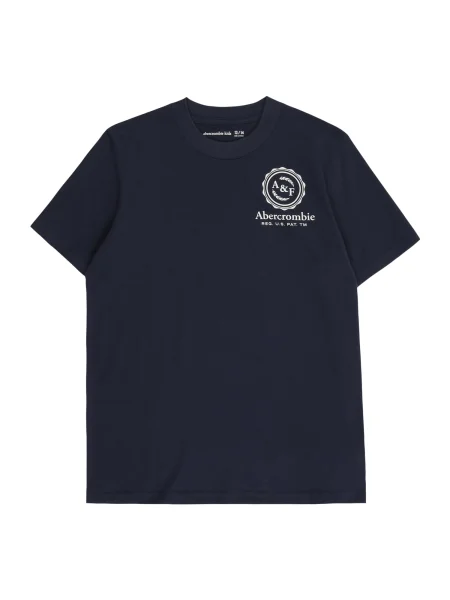 Abercrombie & Fitch Tricou FOOTHILLS bleumarin alb