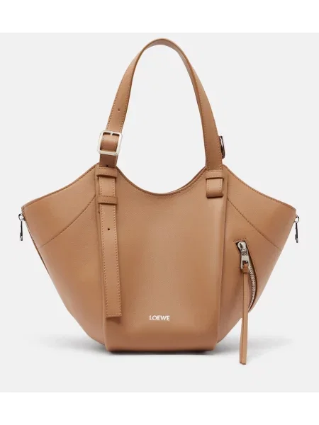 Geantă shopper Loewe din piele maro