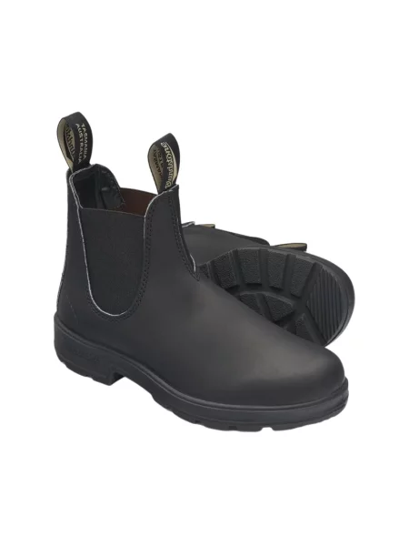 Trampki Blundstone skórzane z logo czarne