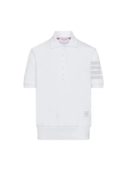 Koszulka polo Thom Browne biała