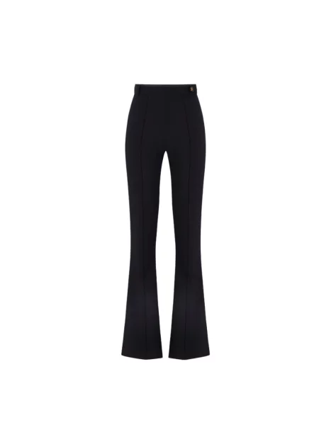 Spodnie Elisabetta Franchi z logo czarne