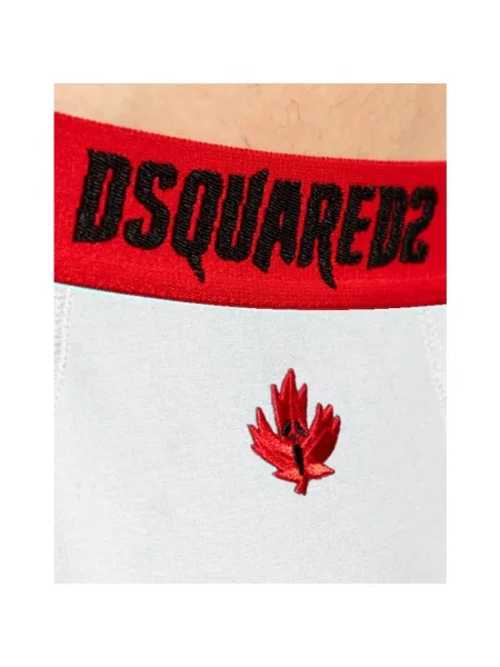 Majtki Dsquared2 z logo białe