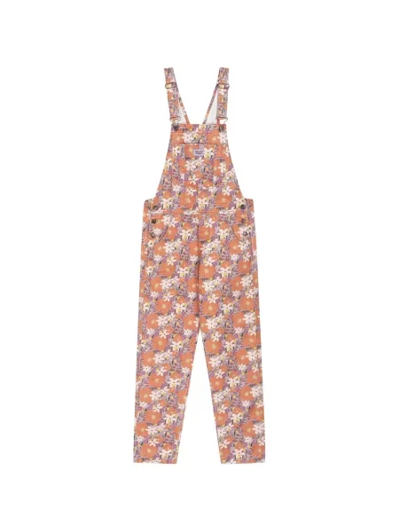 Salopetă Favorite People cu model floral cu imagine portocaliu