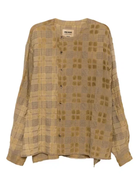 Koszula Uma Wang w kratkę brązowa