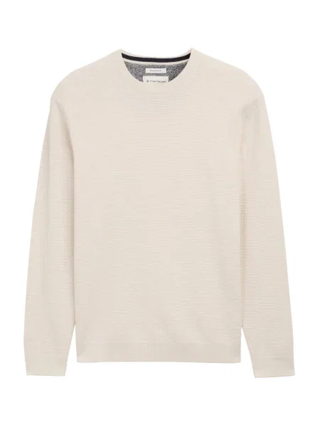 TOM TAILOR Pulover volneno bela